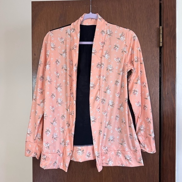 Dolly Parton up cycle handmade cardigan floral - Picture 3 of 5